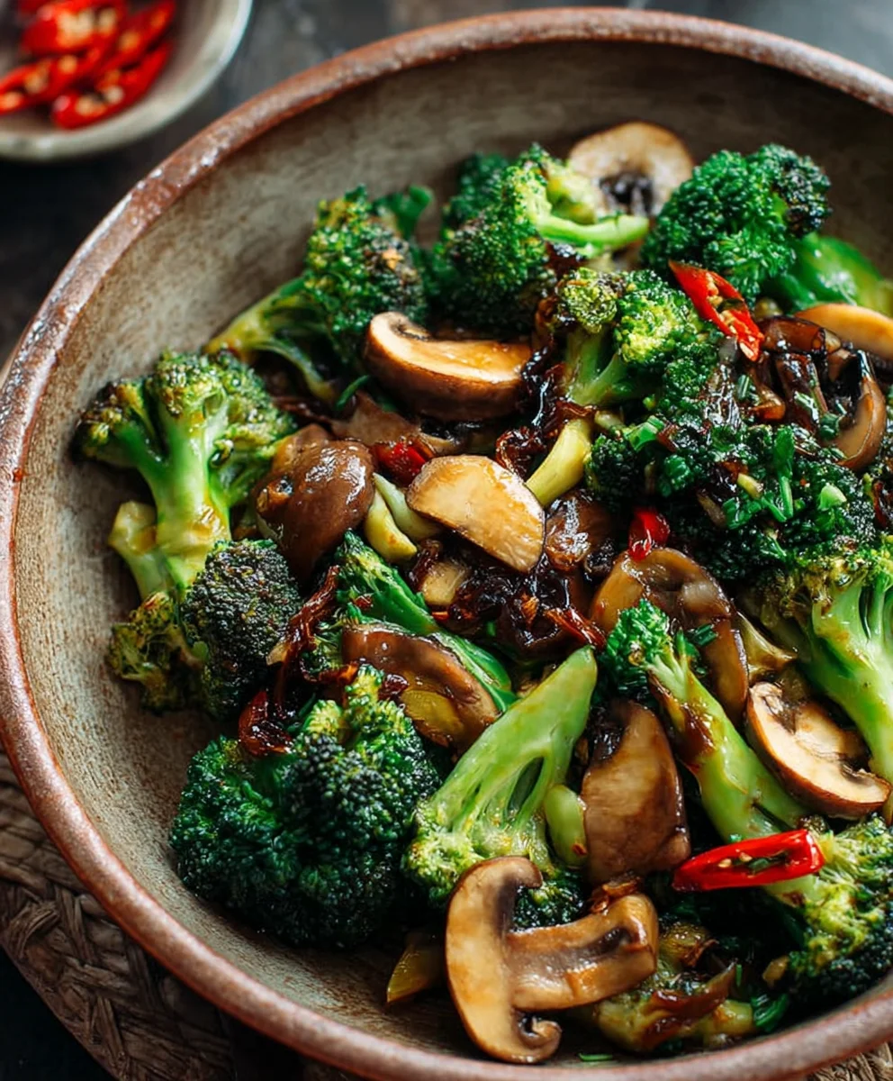 Broccoli Mushroom Stir Fry Recipe-Quick & Easy