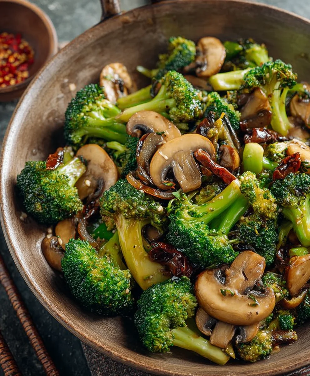 Broccoli Mushroom Stir Fry Recipe-Quick & Easy