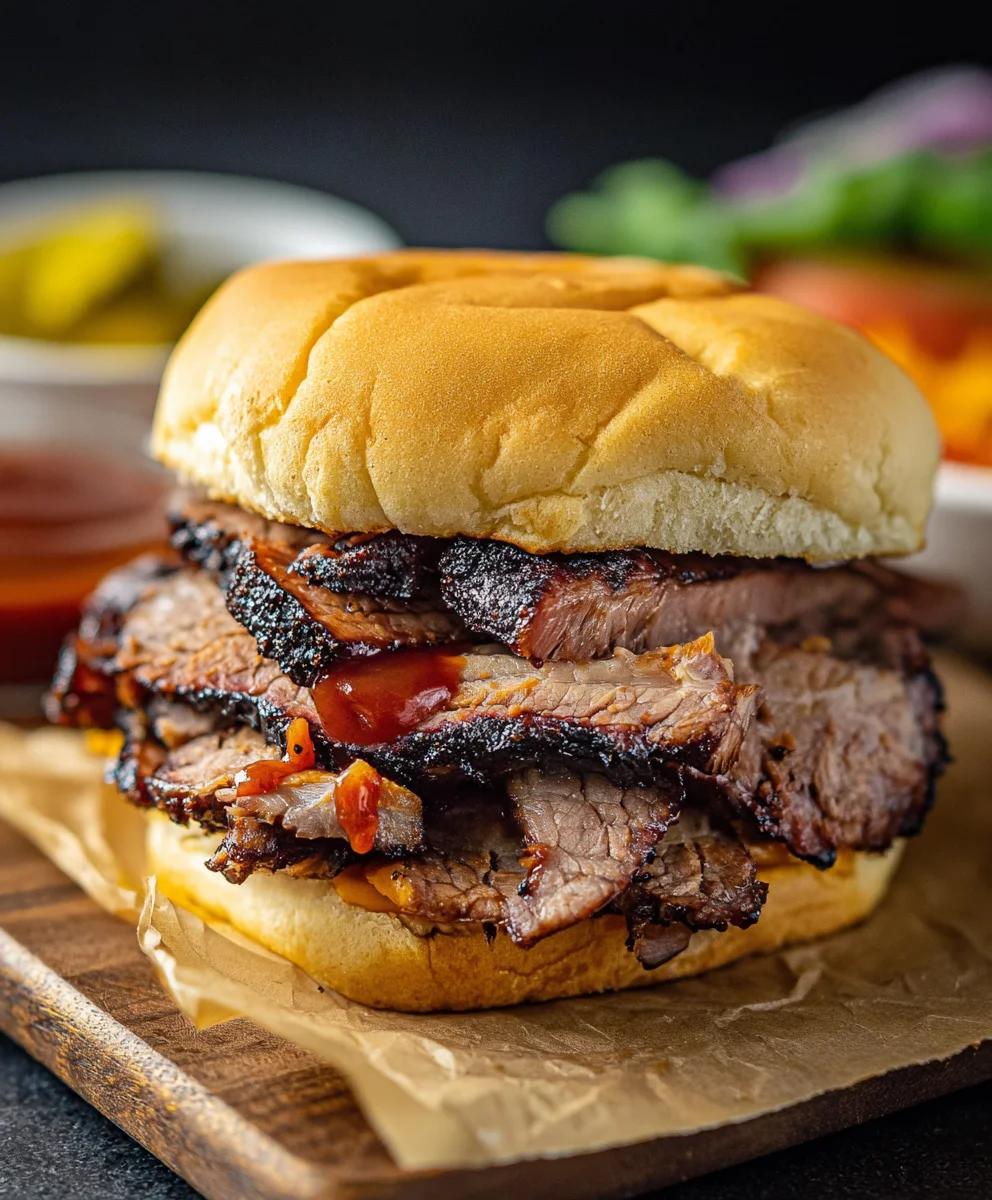 Smoky BBQ Beef Brisket Sandwich Recipe- Best Flavor