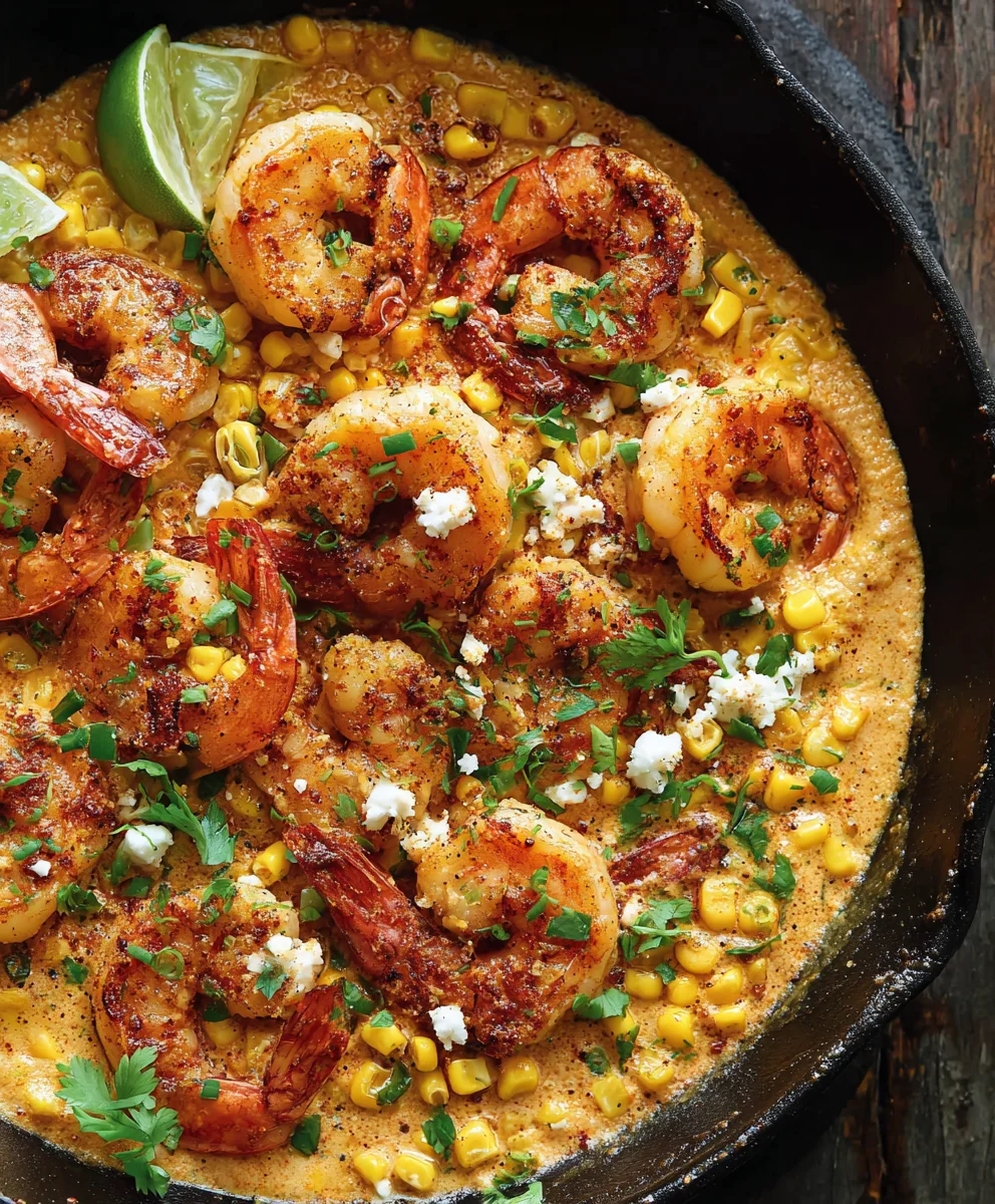 Easy One-Pan Shrimp Creamed Corn Dinner