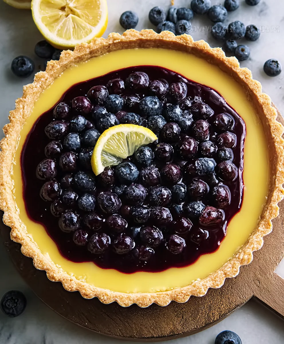 Blueberry Lemon Curd Tart - Zesty & Sweet Delight