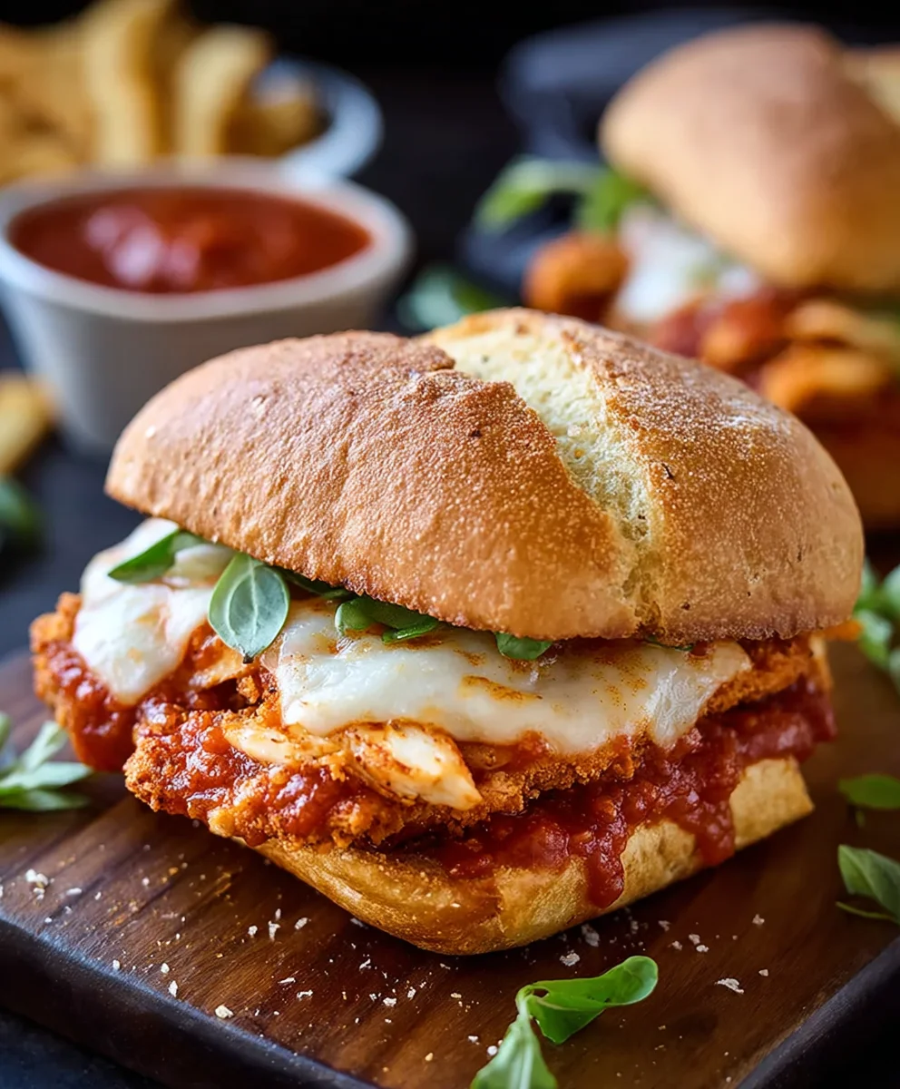 Easy Chicken Parmesan Sandwiches-Quick & Delicious Dinner