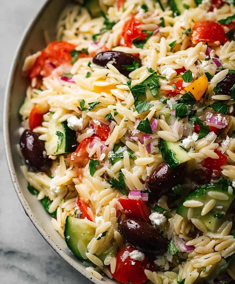 Mediterranean Orzo Salad - Fresh & Flavorful Recipe