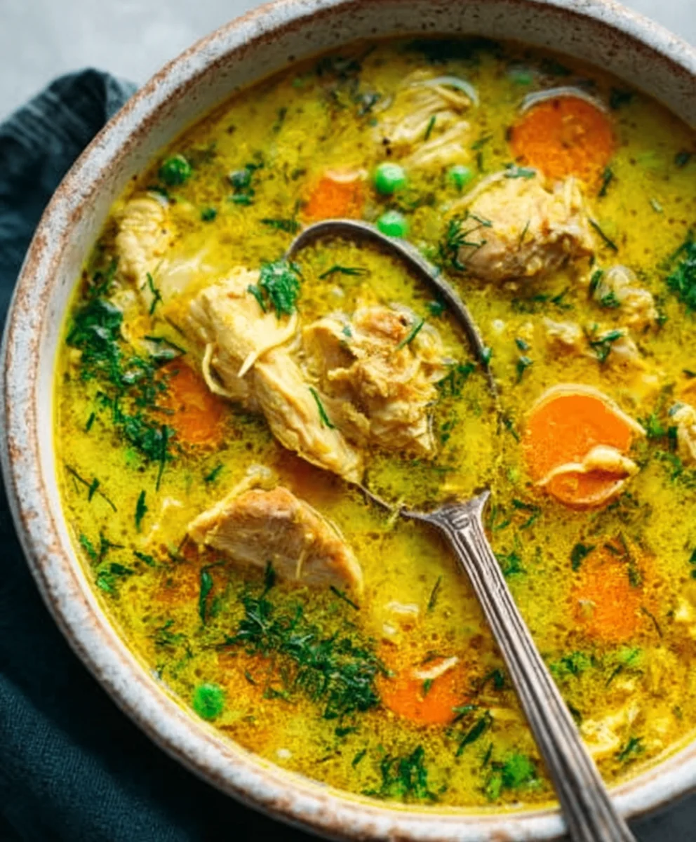 Turmeric Chicken Soup - Soothing Anti Inflammatory Recipe