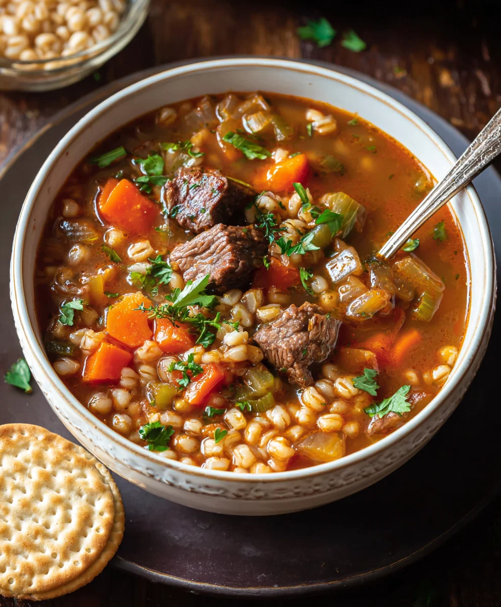 Hearty Beef Barley Soup - Easy Comfort Food Recipe