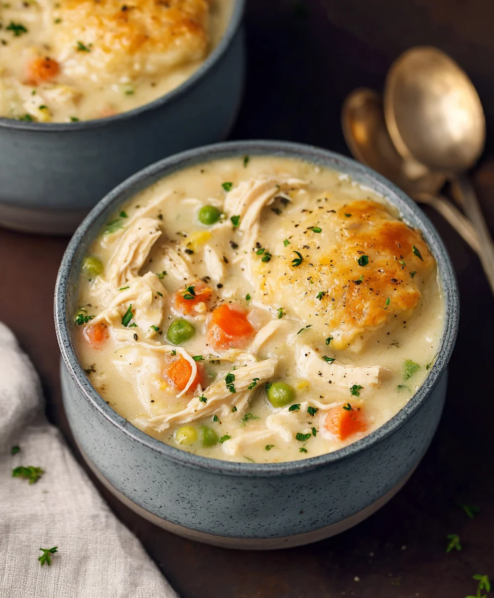 Hearty Chicken Pot Pie Soup Recipe - Cozy Comfort Food