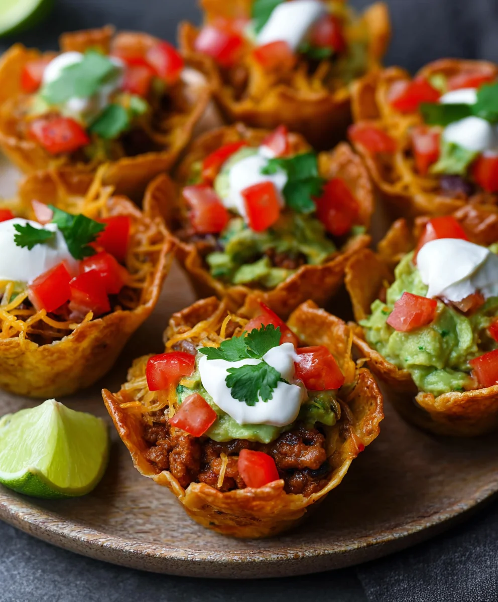 Easy Beef Taco Cups- Quick & Delicious Dinner