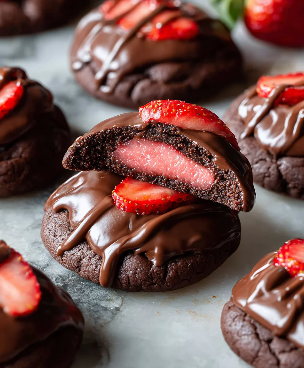 Chocolate Strawberry Cookies - Decadent & Easy Recipe