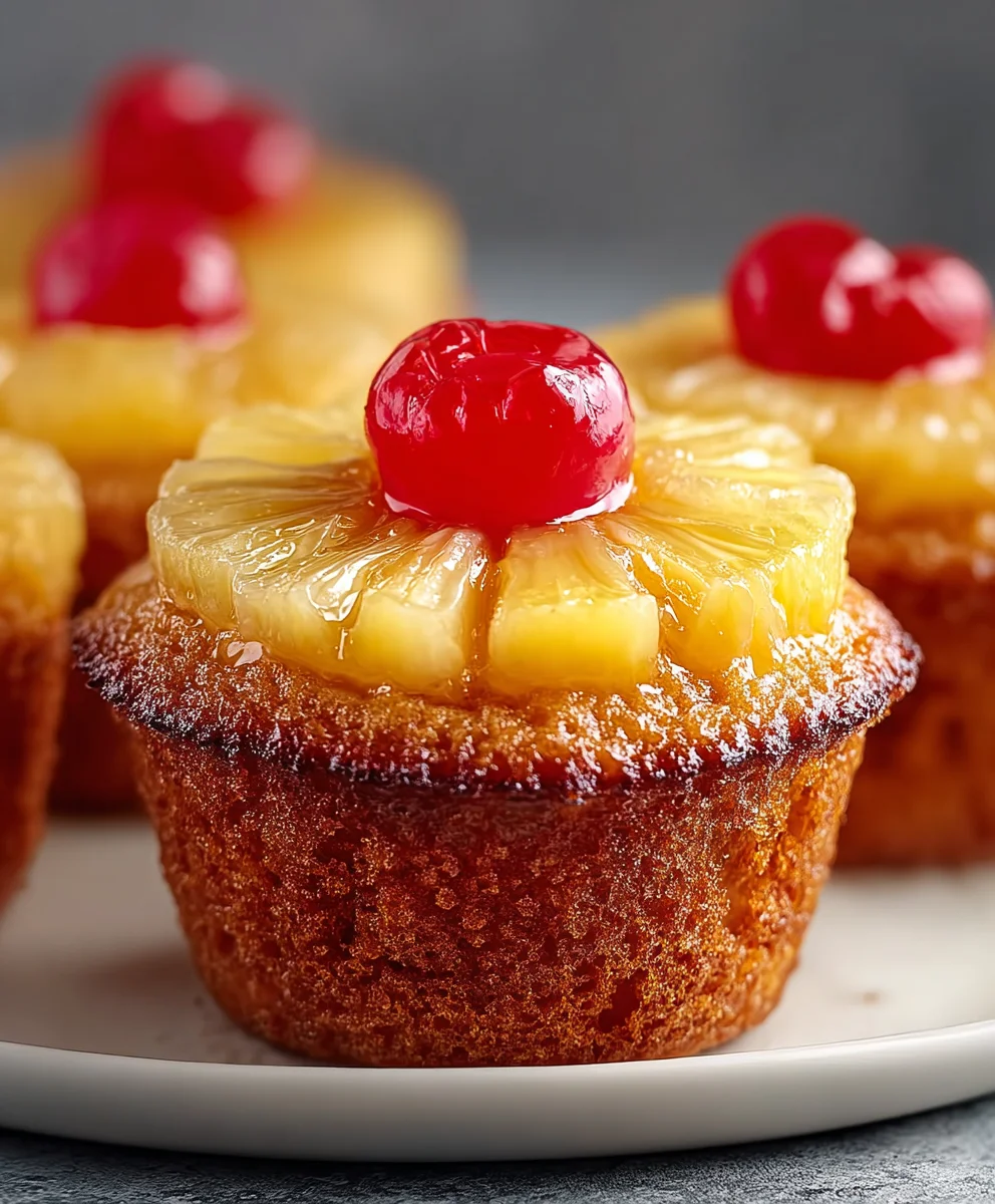 Easy Pineapple Upside Down Cupcakes Recipe