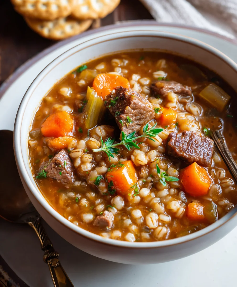 Hearty Beef Barley Soup - Easy Comfort Food Recipe