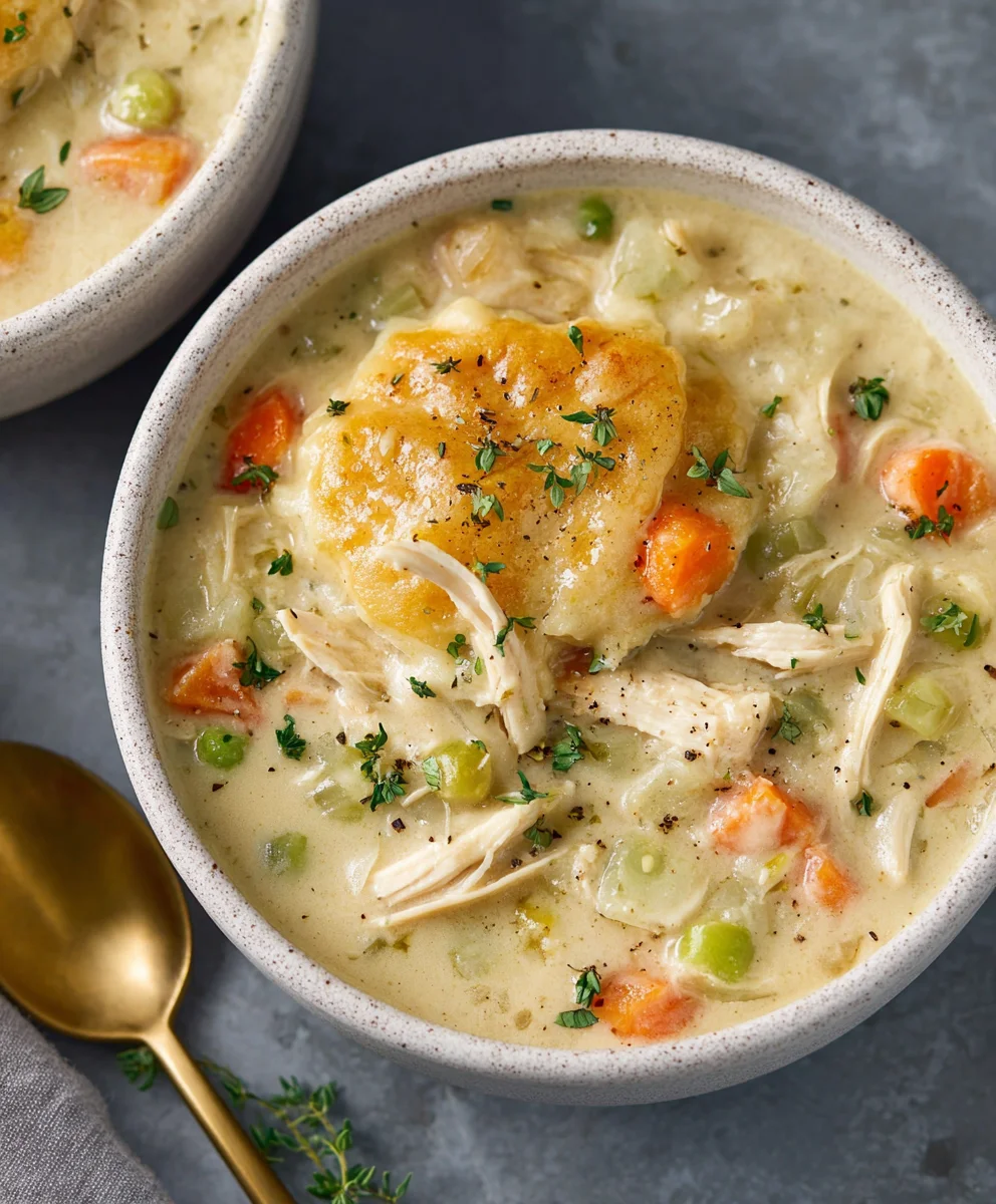 Hearty Chicken Pot Pie Soup Recipe - Cozy Comfort Food