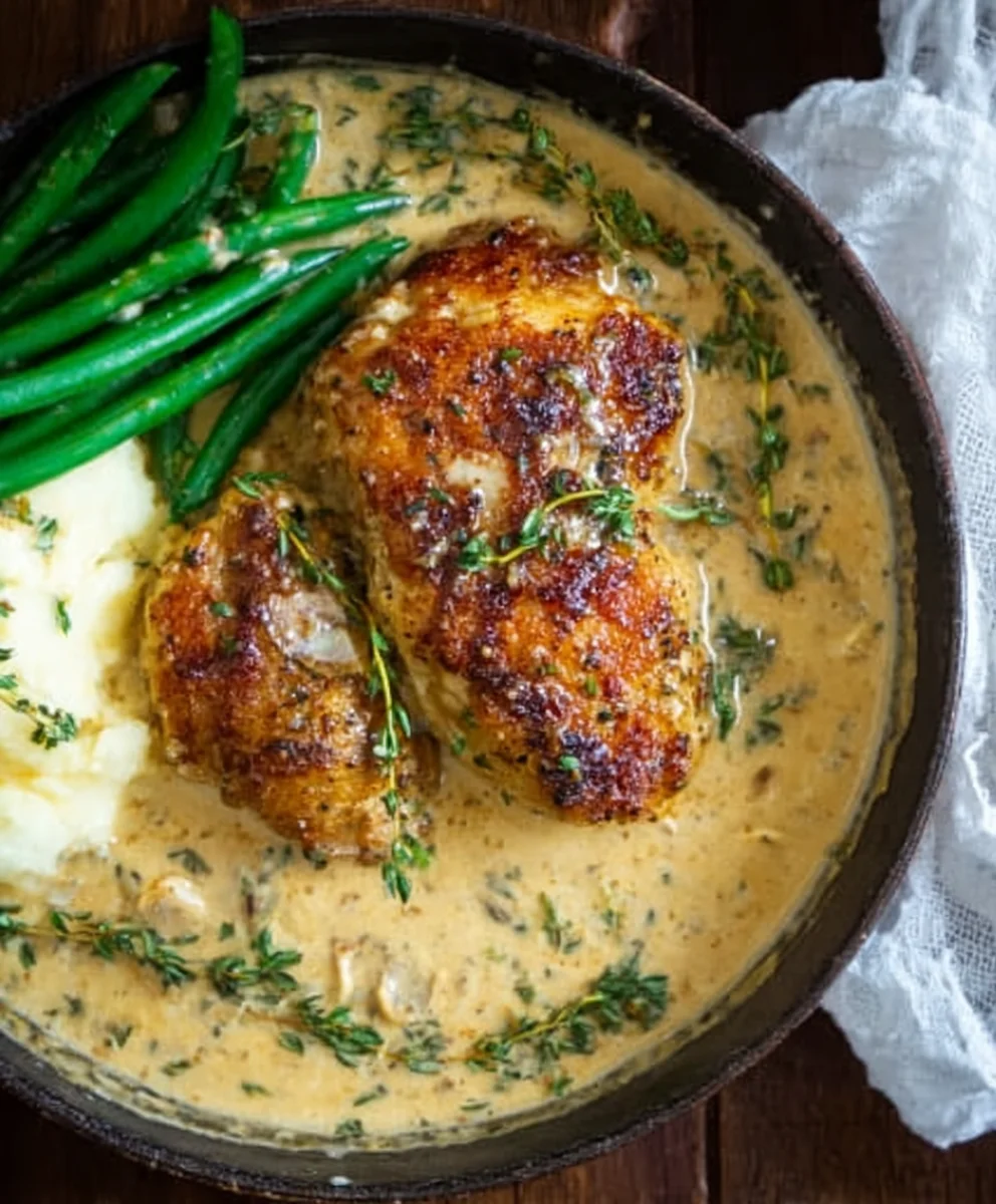 Creamy Garlic Chicken- Easy & Delicious Dinner Recipe