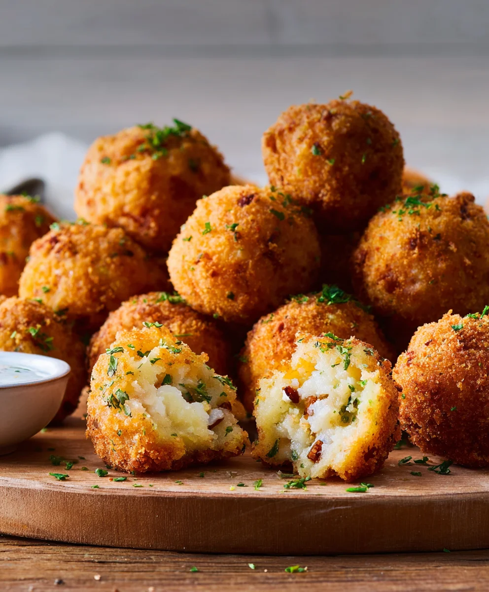 Crispy Fried Mashed Potato Balls-Easy Appetizer Recipe