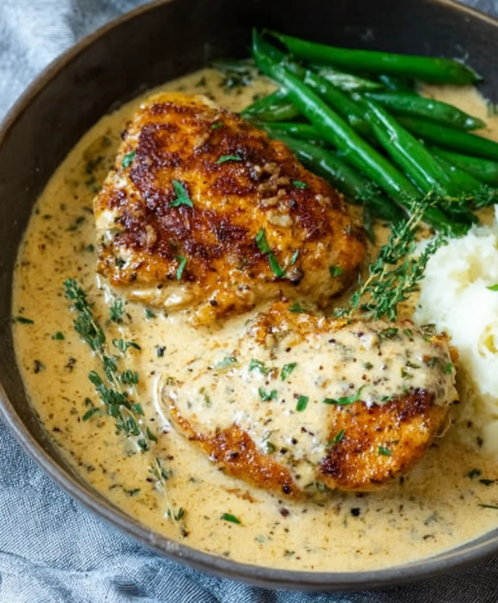 Creamy Garlic Chicken- Easy & Delicious Dinner Recipe