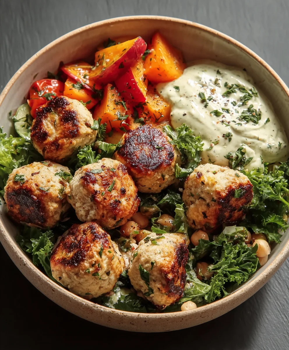 Herby Beef Meatball Bowl Recipe-Easy & Delicious