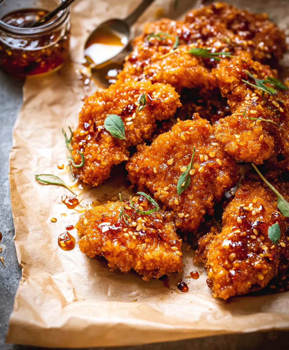Baked Hot Honey Chicken - Crispy & Delicious