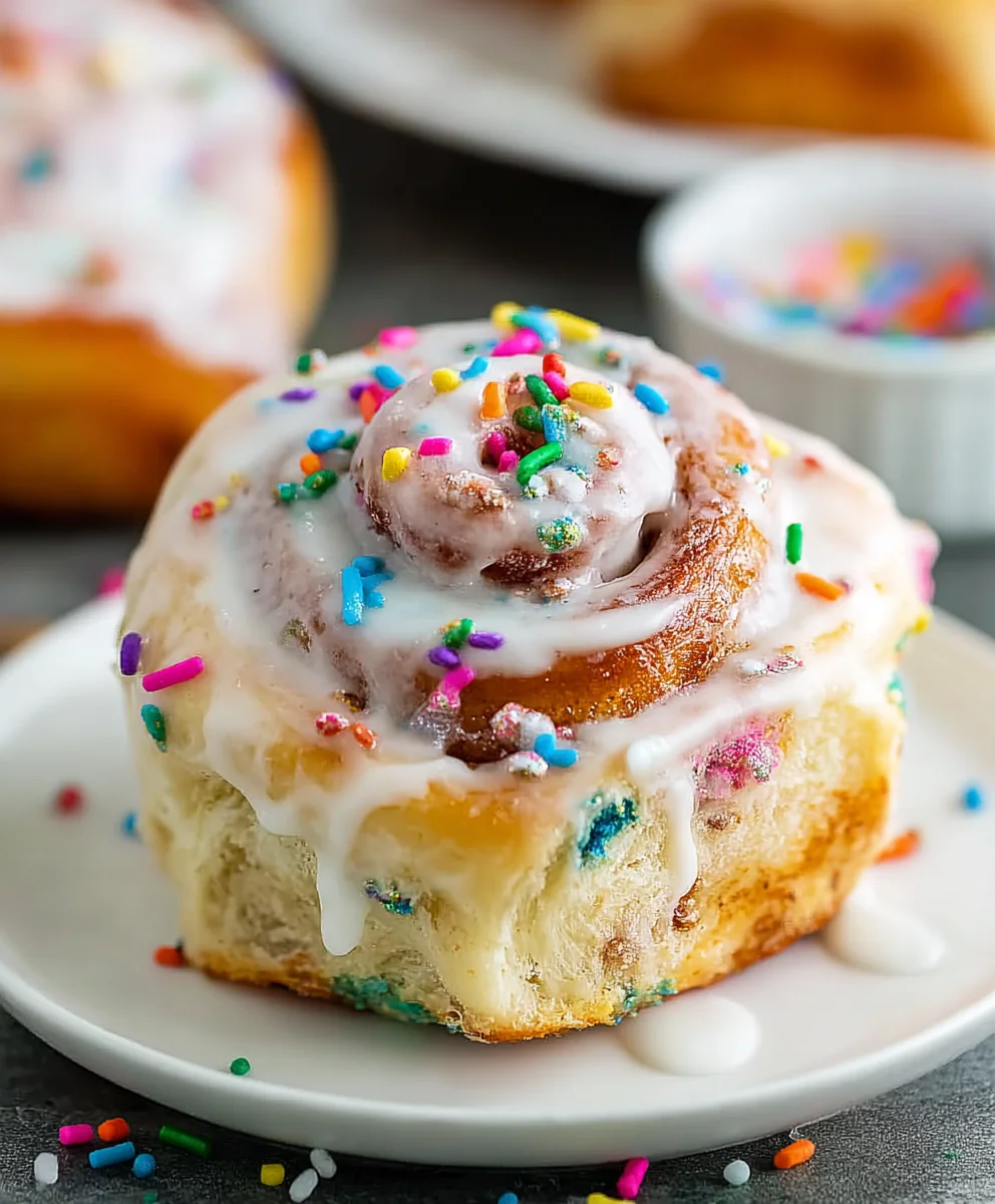 Funfetti Cinnamon Rolls- Easy Festive Treat