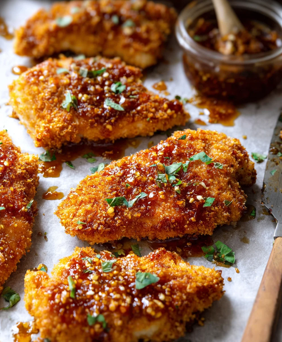 Baked Hot Honey Chicken - Crispy & Delicious