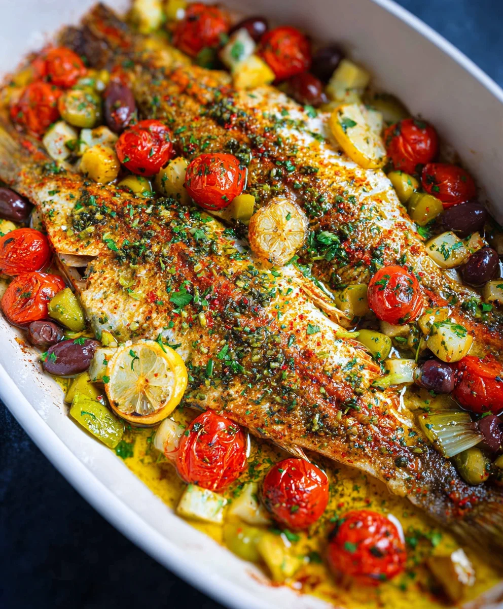 Easy Mediterranean Baked Fish Recipe- Flavorful & Quick