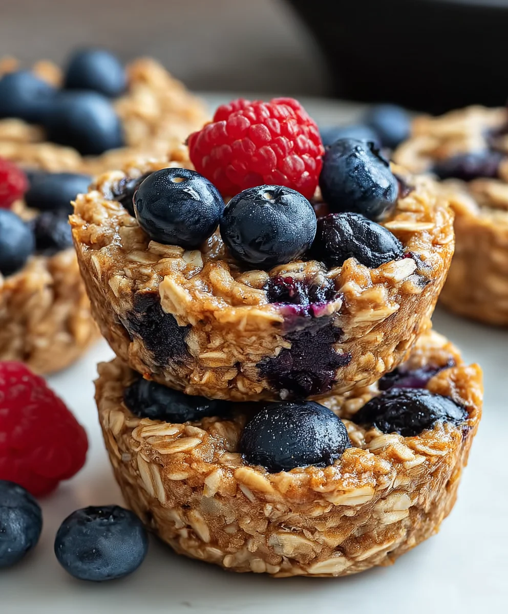 Easy Baked Oatmeal Breakfast Cups - Quick & Healthy