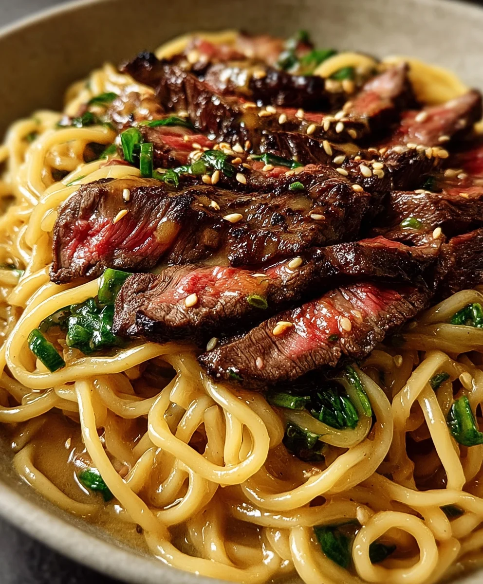 Garlic Butter Beef Lightning Noodles Recipe