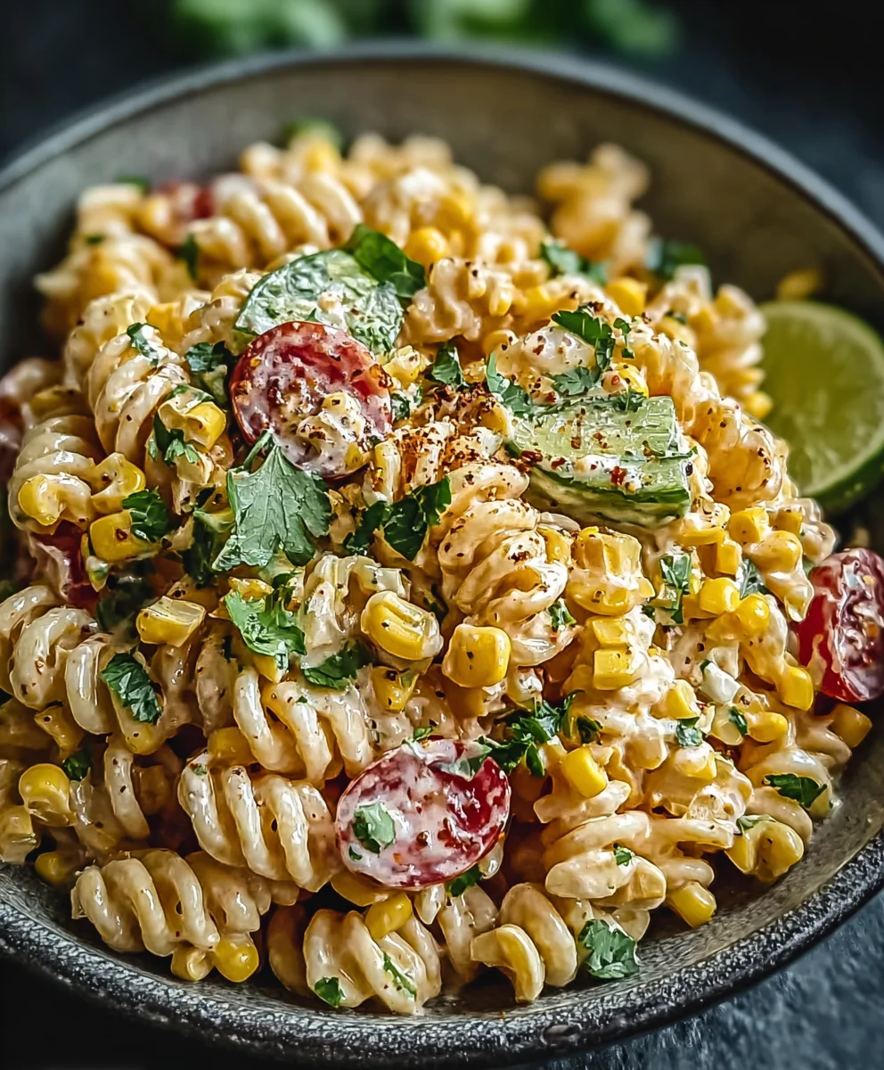 Mexican Street Corn Pasta Salad Recipe - Must Try
