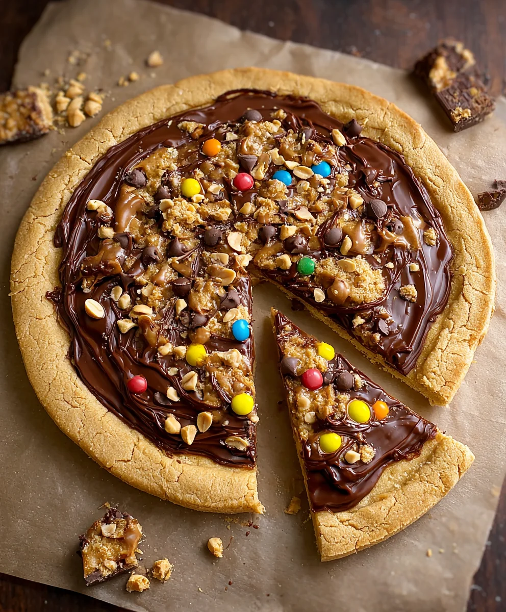 Decadent Chocolate Peanut Butter Pizza-Easy Dessert Recipe