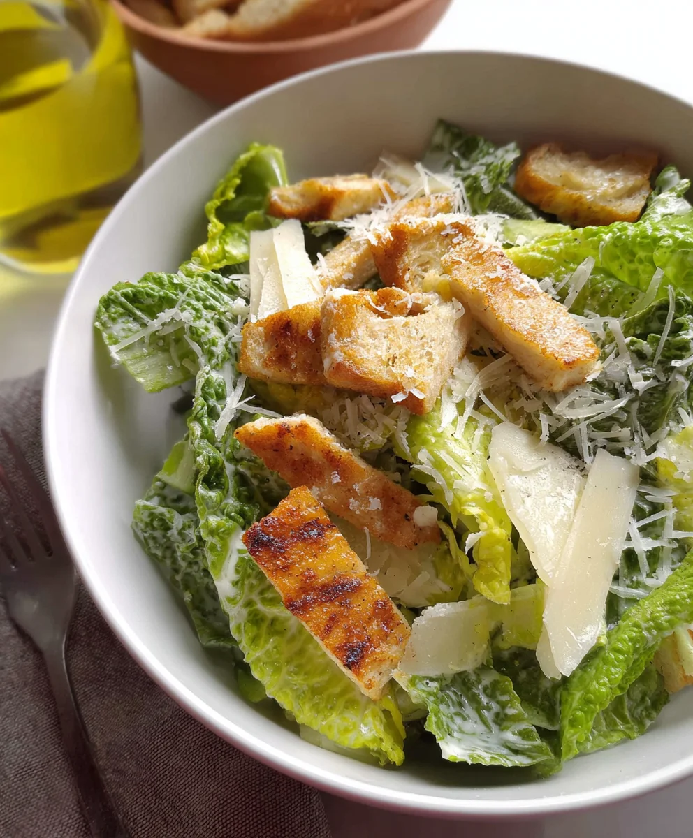 Best Vegetarian Caesar Salad Recipe- Quick & Easy