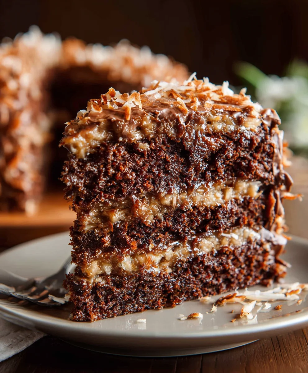 Authentic German Chocolate Cake Recipe-Best Chocolate Cake Ever