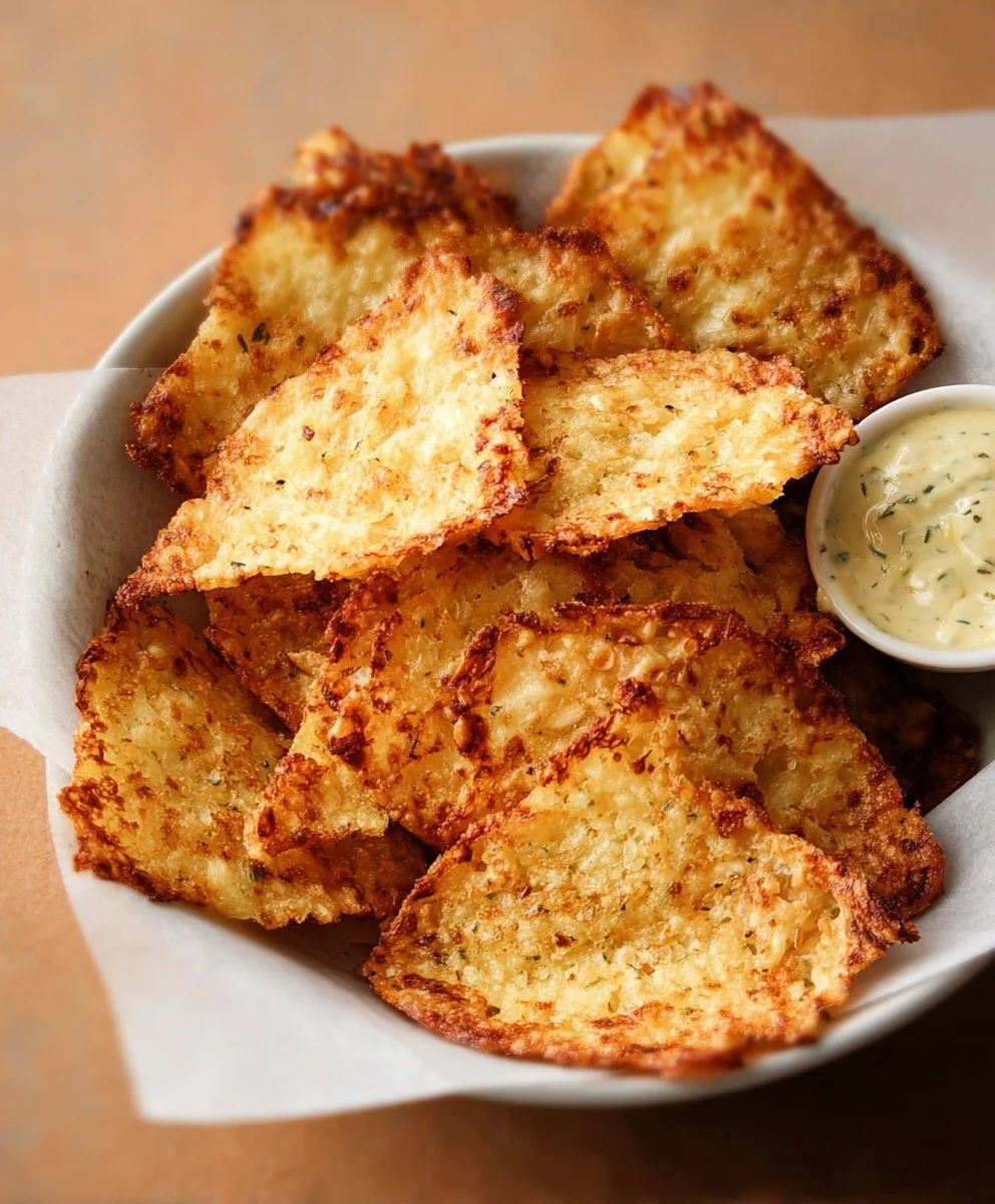 Crispy Cottage Cheese Chips-Healthy Snack Recipe