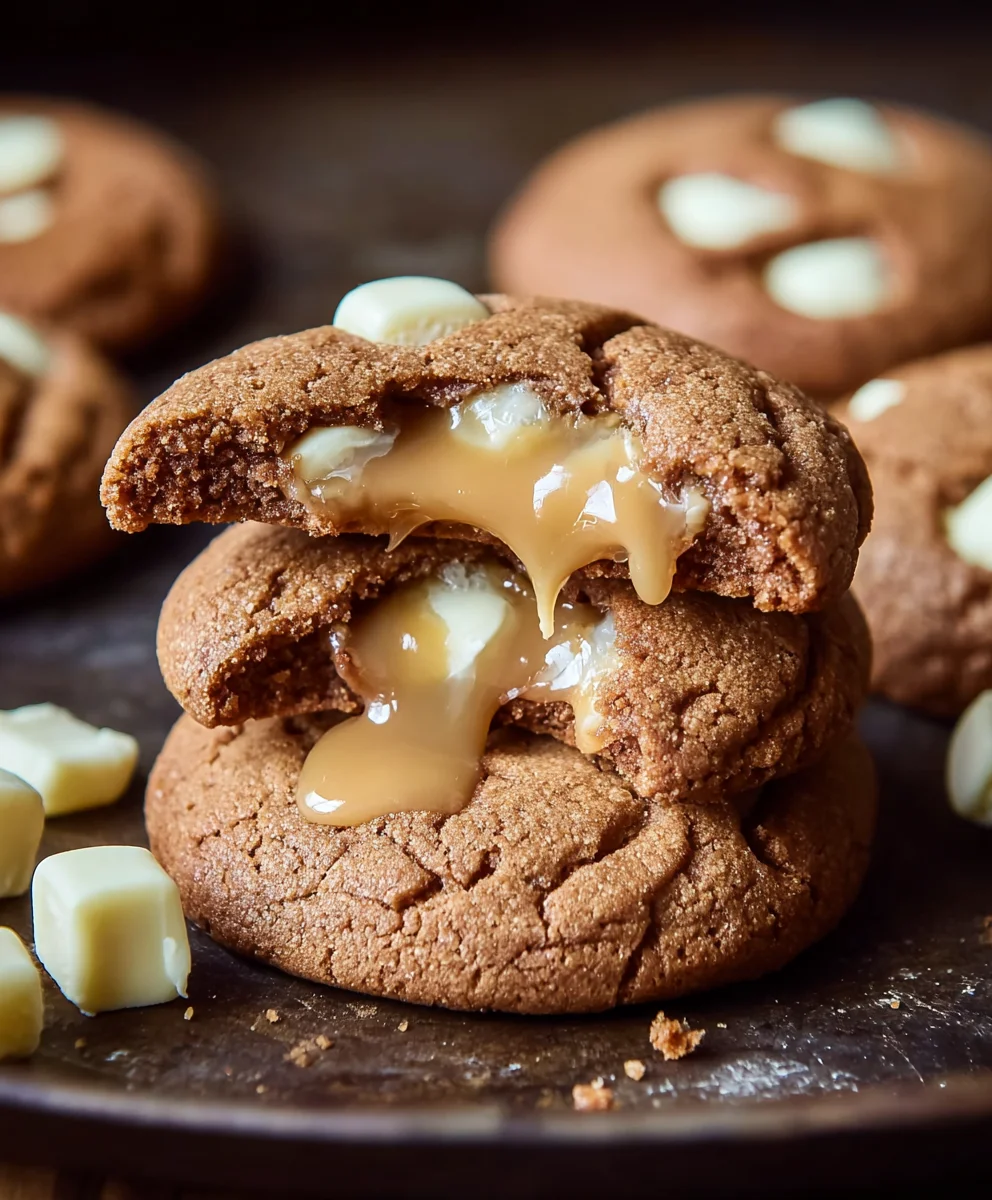 Gin Extract Extract White Chocolate Caramel Cookies