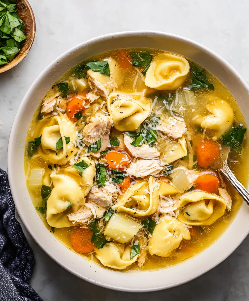 Easy Chicken Tortellini Soup Recipe - Quick & Flavorful
