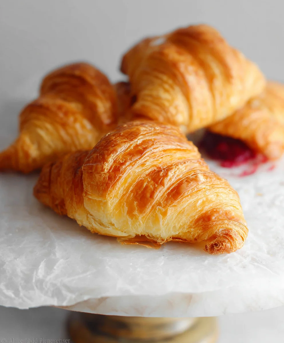 Easy Flaky Homemade Croissants Recipe- Perfect Layers