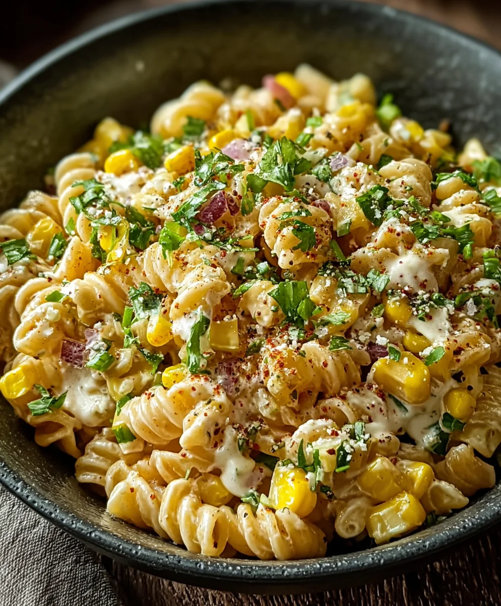 Mexican Street Corn Pasta Salad Recipe - Must Try