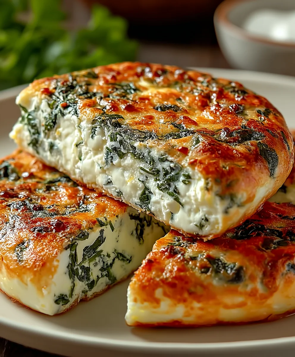 Easy Spinach Cottage Cheese Flagels - Healthy & Delicious