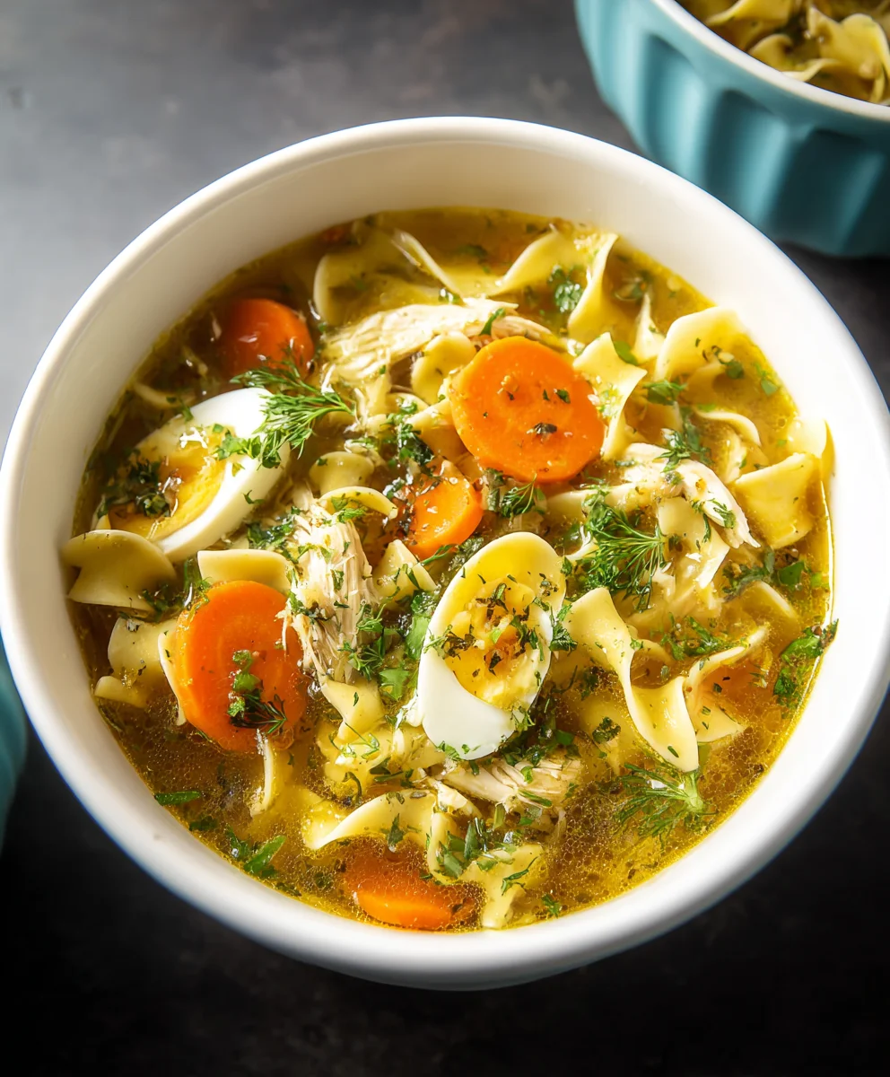 Best Chicken Noodle Soup with Egg Noodles Recipe