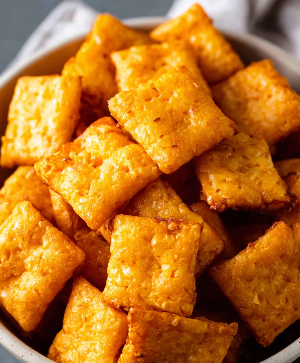 Easy Homemade Cheez Its - Crispy Cheesy Snack Recipe