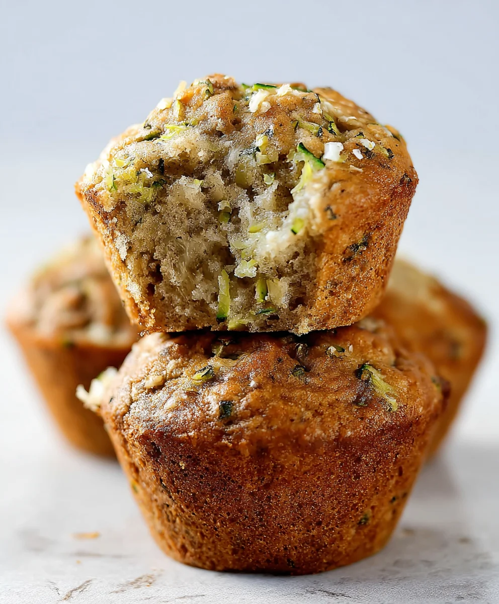 Moist Banana Zucchini Muffins-Easy Healthy Snack