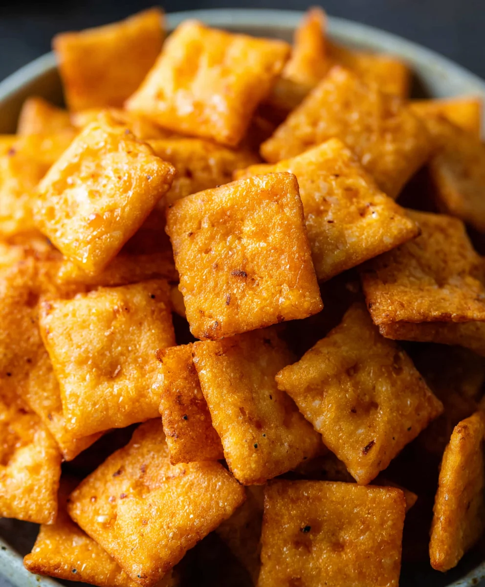 Easy Homemade Cheez Its - Crispy Cheesy Snack Recipe