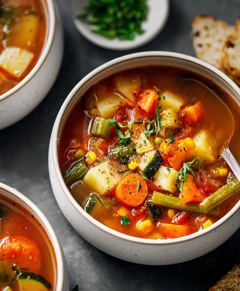 Easy Vegetable Soup - Quick & Healthy Weeknight Meal