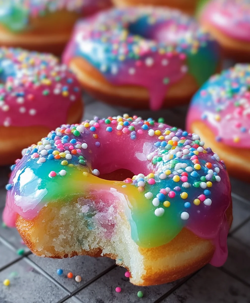 Rainbow Doughnuts- Delicious Sweet Treat Recipe