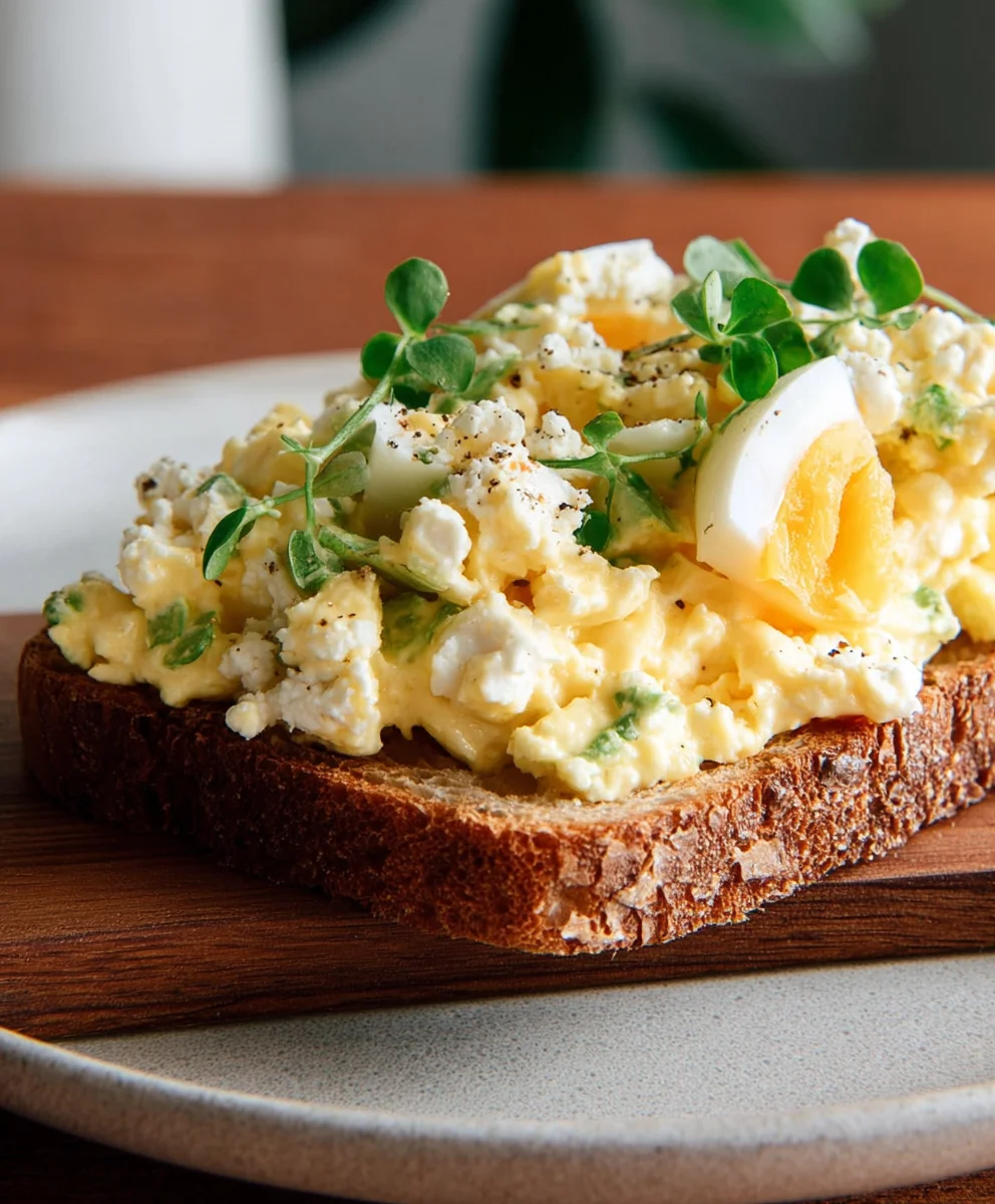 Cottage Cheese Egg Salad - Creamy Mayo Free