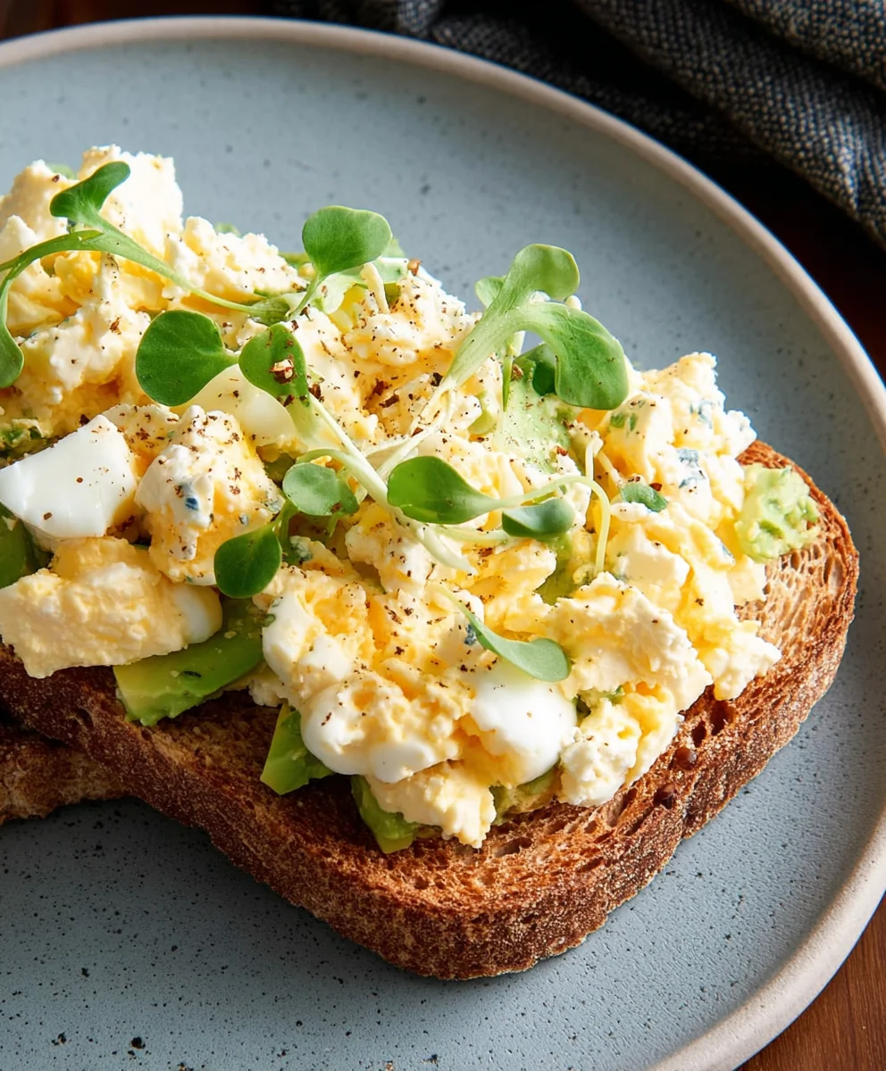 Cottage Cheese Egg Salad - Creamy Mayo Free