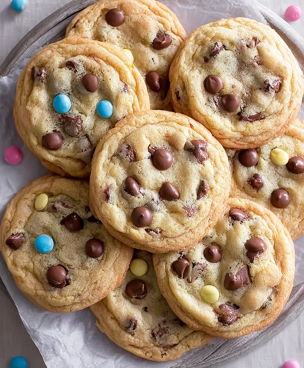 Easter Chocolate Chip Cookies - Delicious Spring Treat