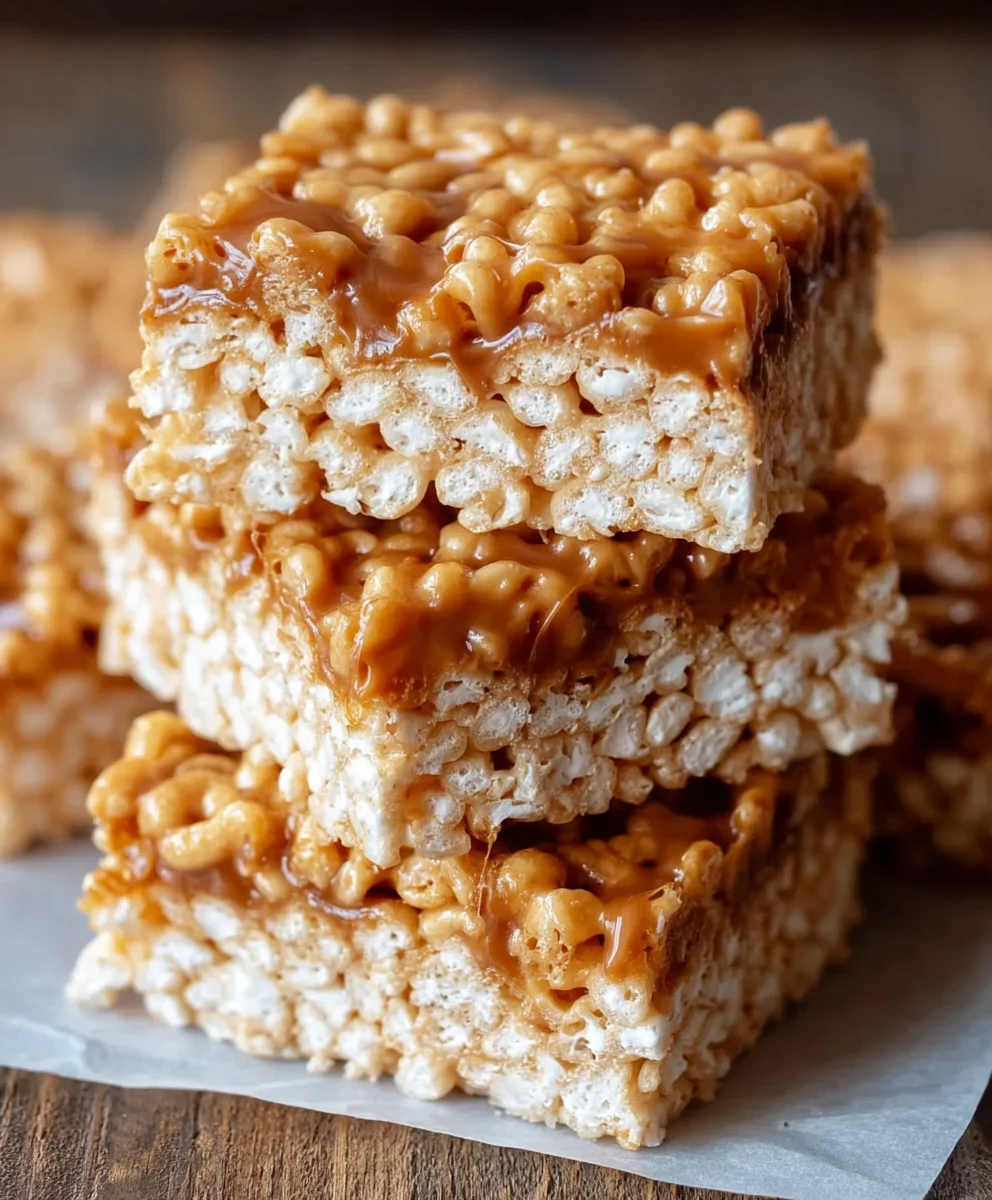 Brown Butter Dulce de Leche Rice Krispie Treats