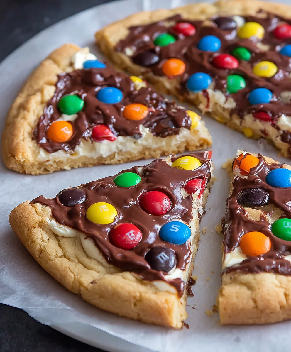 M&M Cookie Pizza Recipe- Easy Crowd-Pleasing Dessert