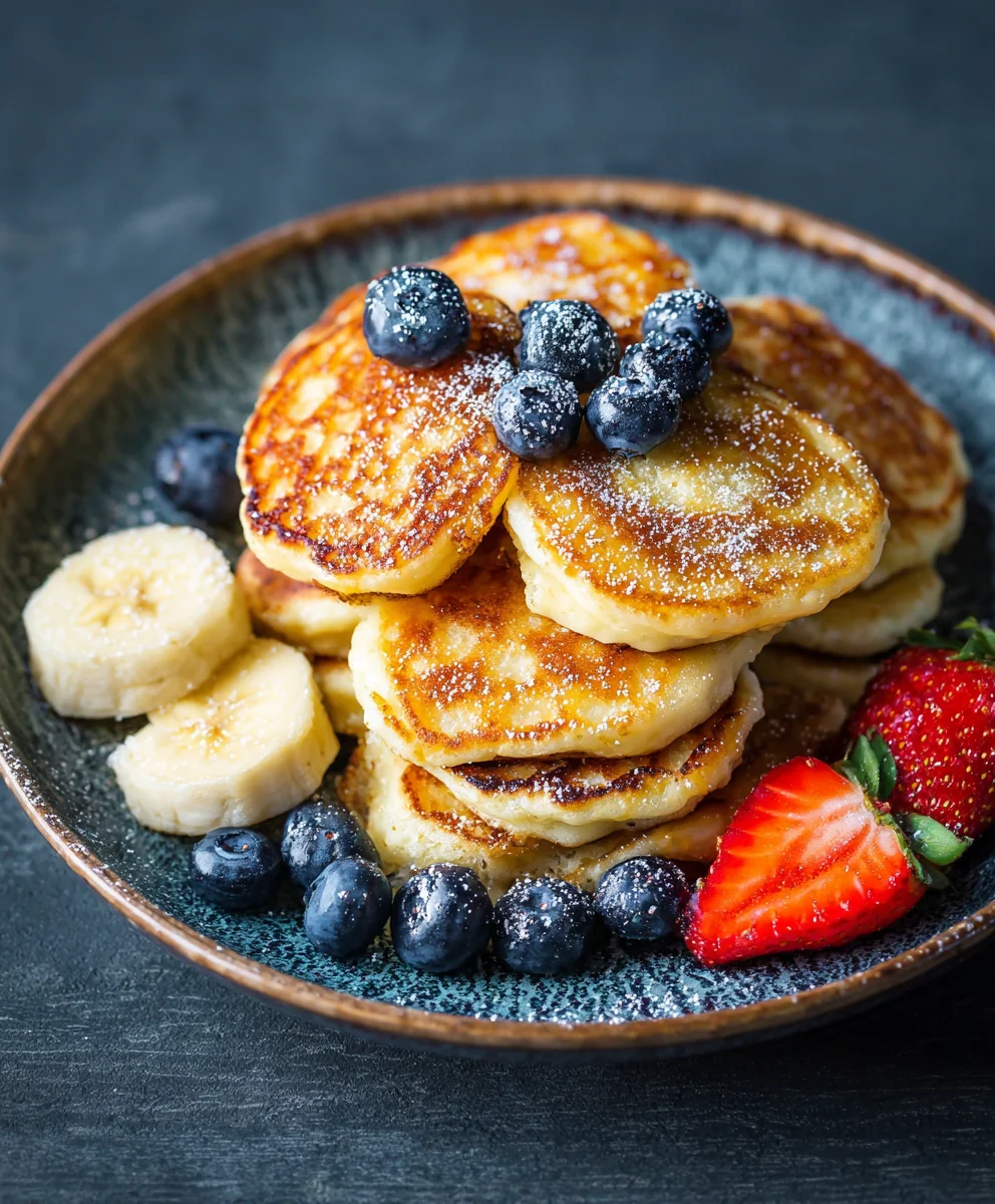 Easy Cottage Cheese Pancakes- Fluffy & Delicious