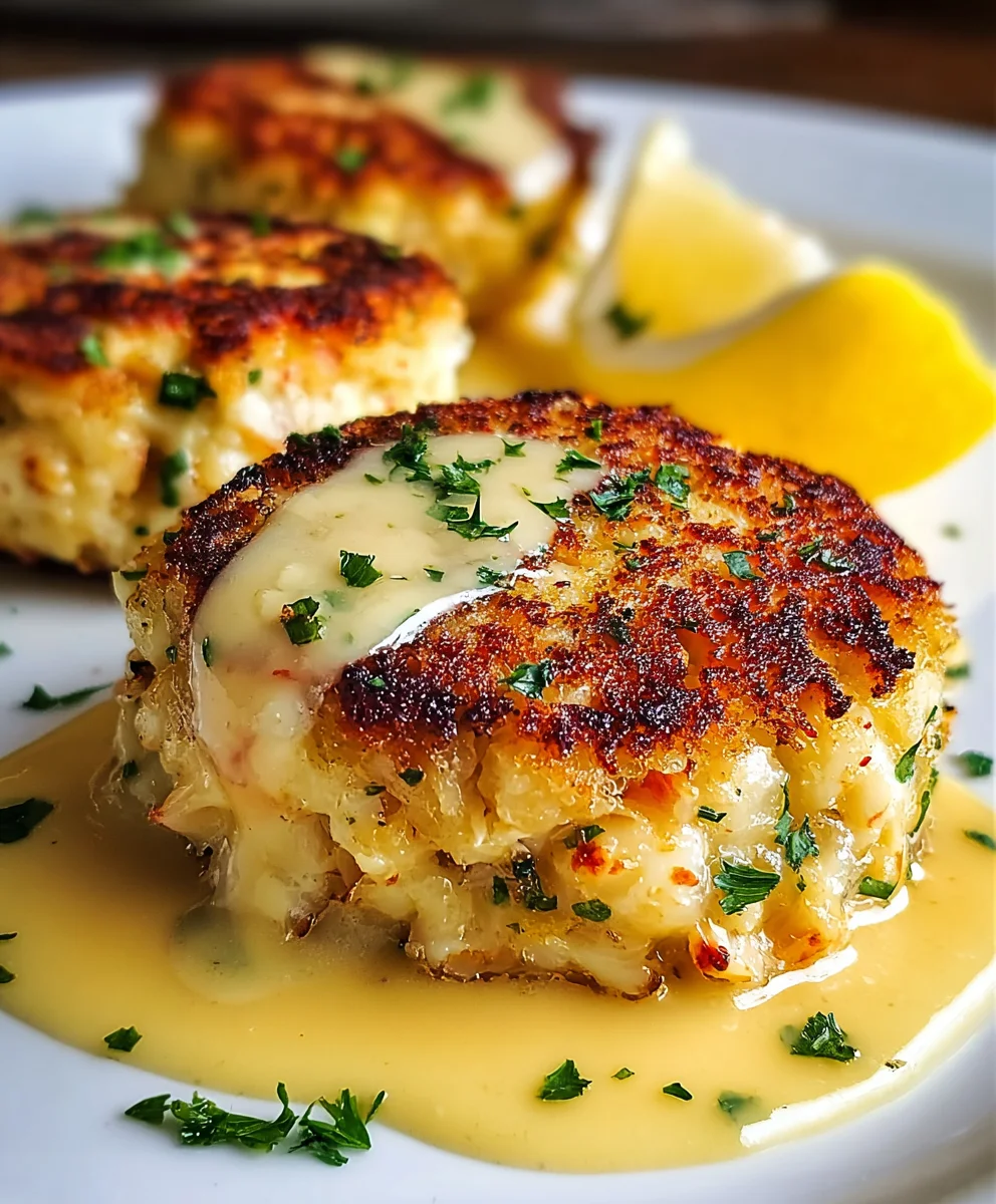 Cheddar Bay Crab Cakes-Lemon Butter Drizzle Recipe