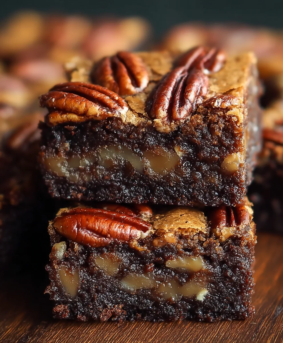 Pecan Pie Brownies-Decadent Dessert Bliss
