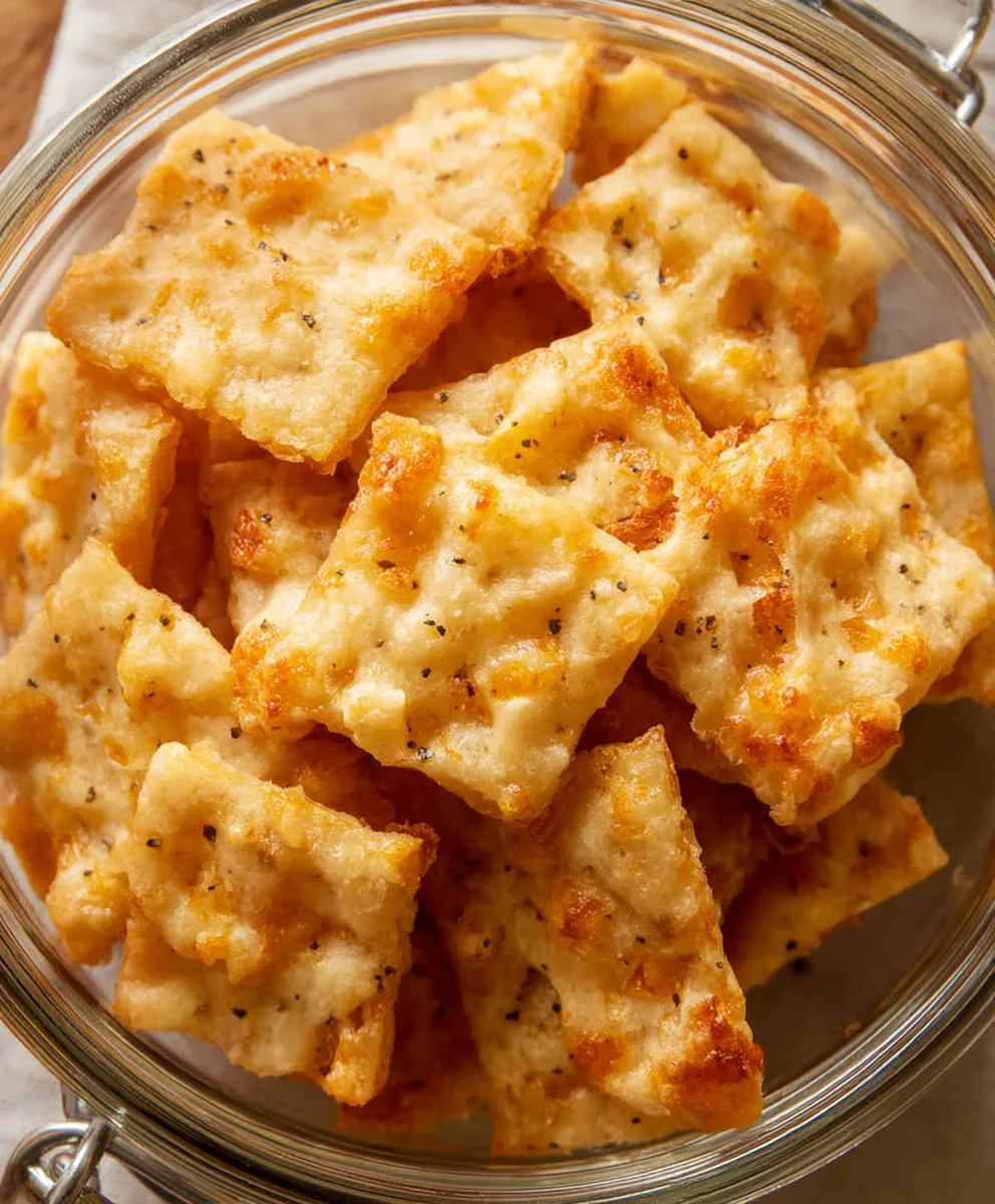 Sourdough Cheddar Crackers- Irresistible & Easy Recipe